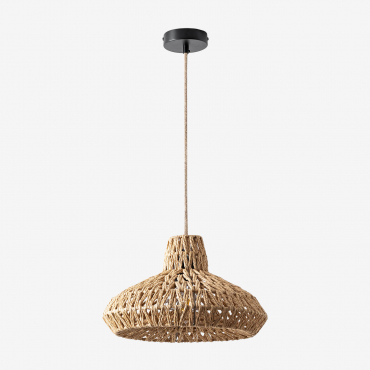 Lampadario In Carta Intrecciata Maslany Natural & Naturale Maslany - Sklum