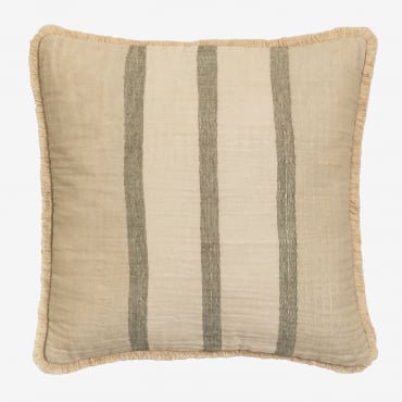Cuscino Quadrato In Cotone (45x45 Cm) Nyland Beige Crema - Sklum