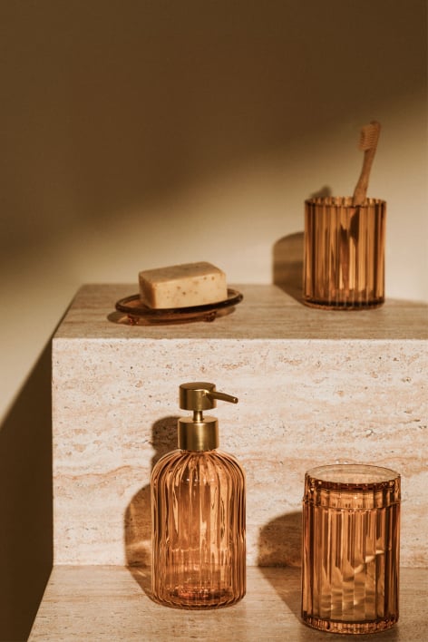 Set da bagno in vetro Gariel