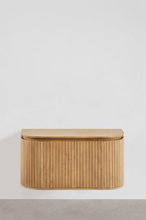 Set di mobili da bagno sospesi 90x40 cm in legno di mango Analis - Legno di mango