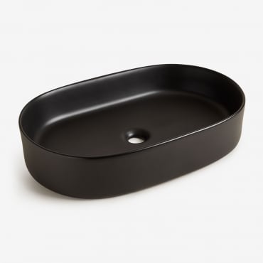 Lavabo In Ceramica Di Calce Nero - Sklum