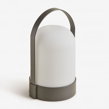 Lampada Da Tavolo Da Esterno Led Senza Fili Agnese Grigio Granito - Sklum