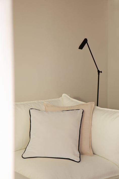 Cuscino quadrato 45x45 cm in cotone Tiaine