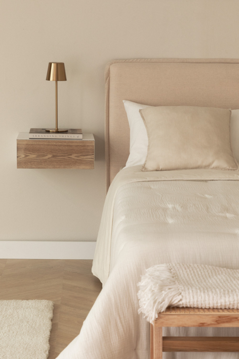 Pack di 2 comodini sospesi in MDF Florens - NATURAL