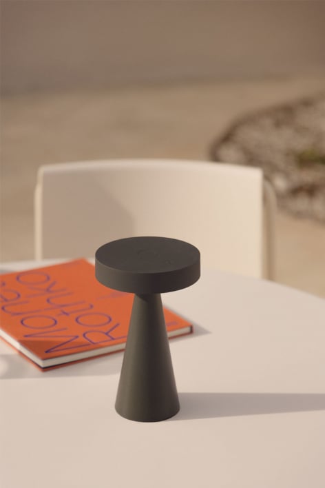 Lampada da tavolo LED wireless per esterni in ferro Catinca