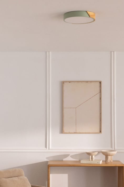 Plafoniera da soffitto LED rotonda in ferro Jan