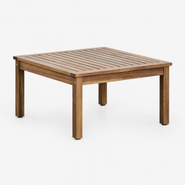 Tavolino Da Giardino Quadrato 65x65 Cm In Legno Di Acacia Branson Acacia Marrone - Sklum