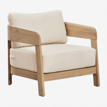 Poltrona Uleno In Legno Di Acacia Acacia Marrone Chiaro - Sklum