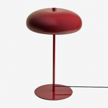 Lampada Da Tavolo In Ferro Hilma Vino Rosso - Sklum