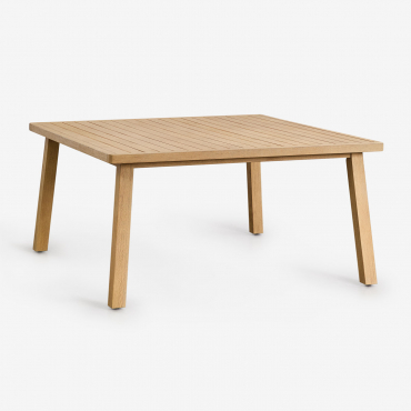 Tavolo Da Giardino Quadrato 150x150 Cm In Legno Di Acacia Dubai Acacia Rustica Marrone - Sklum