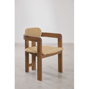 Sedia da Pranzo Sedie con braccioli in Rattan Nordico Sedia con braccioli per Il Tempo Libero per la casa per Soggiorno, Sedie da scrivania retrò di metà secolo Sedia in Legno per