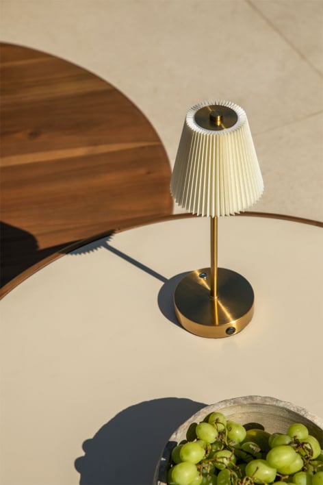 Lampada da tavolo in ferro LED per esterni wireless Myrdal