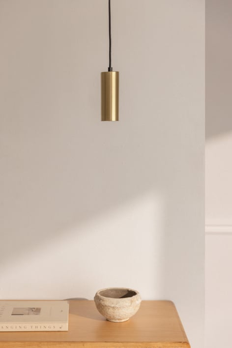 Lampada a sospensione da soffitto in metallo Baysal