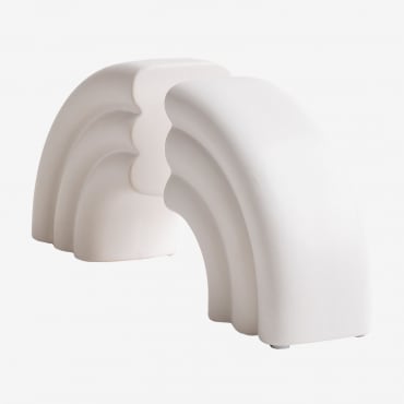 Fermalibri In Cemento Aldrin Bianco - Sklum