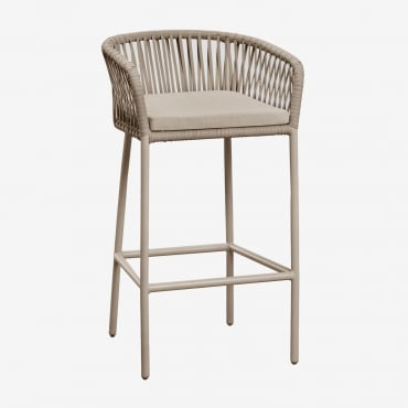 Confezione Da 2 Sgabelli Alti Arhiza Moka Brown & ↑75 Cm - Sklum