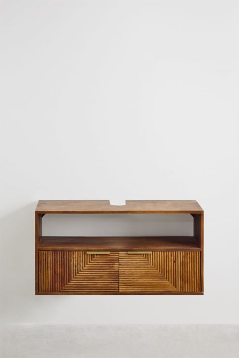 Set di mobili da bagno sospesi in legno di mango Baty