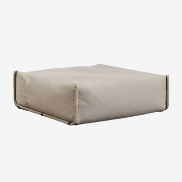 Pouf Divano Da Giardino Modulare Oporto Marrone Moka - Sklum