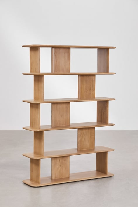 shelfr Scaffale Metallo Nero Design Stile Industriale - 61x41x170 Libreria Moderna a 5 Livelli - Scaffale Verticale a Colonna Mobile Studio Arredamento Mobili Ufficio Moderni Mobile Divisorio Ambienti