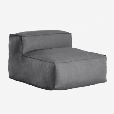 Poltrona In Tessuto Dojans Grigio Granito - Sklum