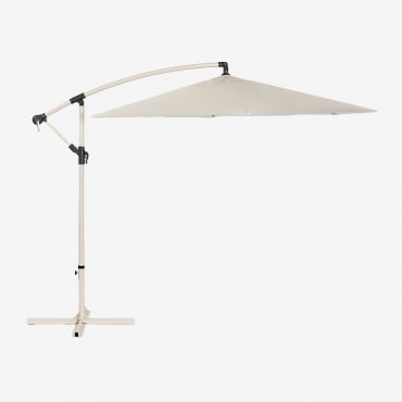 Ombrellone In Tessuto E Acciaio (ø295 Cm) Gerran Tapioca Beige - Sklum