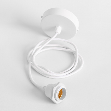 Lampada Da Soffitto Per Esterni Hannon Cavo Bianco - Sklum