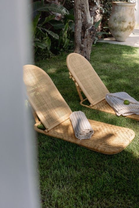 Lettino in rattan Ciara