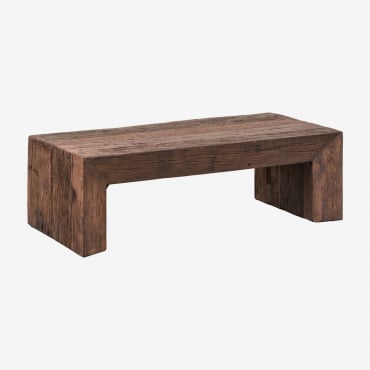 Tavolino Rettangolare 120x60 Cm In Legno Riciclato Juvira 120 X 60 Cm - Sklum