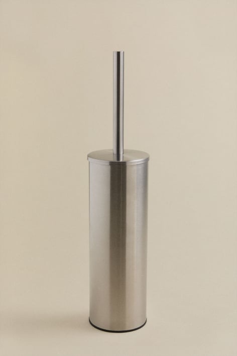Scopino per WC in acciaio inox grigio spazzolato Albox - Grigio spazzolato