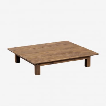 Tavolino Rettangolare In Legno Di Acacia (85x75 Cm) Brina Acacia Marrone - Sklum