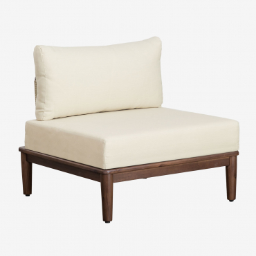 Modulo Centrale Per Divano Componibile Giulia In Legno Di Acacia Marrone Acacia Scuro - Sklum
