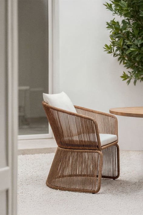 Sedia da giardino in vimini sintetico Snyder