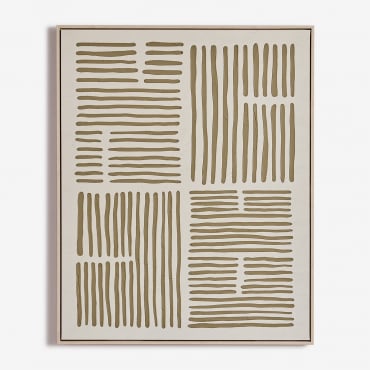 Quadro Decorativo 80x100 Cm Dipinto A Mano Su Tela Plixo Colori Naturali - Sklum