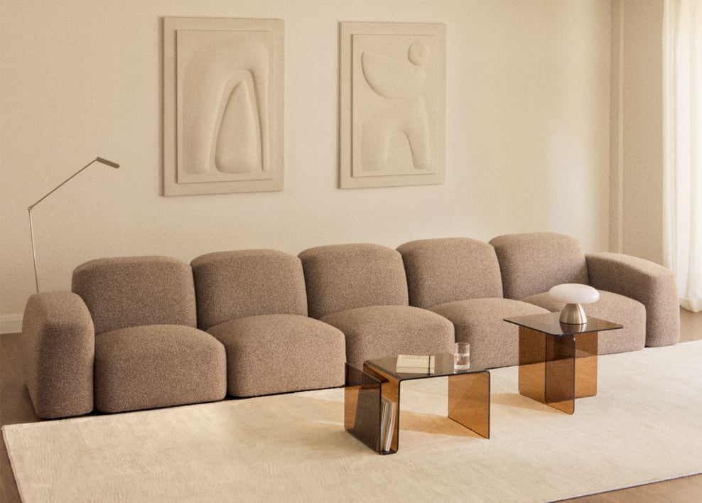 Divano componibile Bastian 5 pezzi