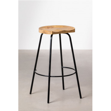 Confezione Da 2 Sgabelli Alti Lali 65 Cm In Legno Di Frassino E Rattan 655 Cm Lali