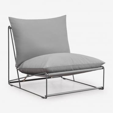 Modulo Centrale Per Divano Modulare Da Giardino Amaro Grigio - Sklum