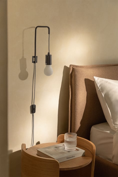 Lampada da parete in acciaio Alli