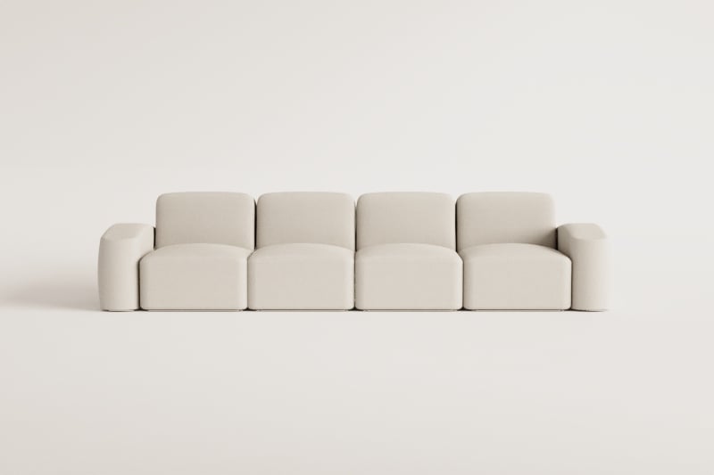 Divano componibile Bastian 4 pezzi