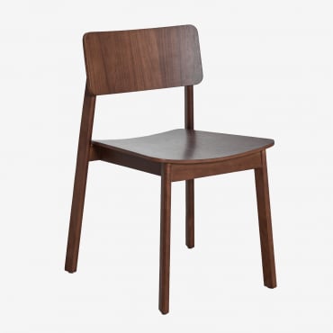 Confezione Da 4 Sedie Da Pranzo In Legno Gilda Marrone Noce & Marrone Noce - Sklum