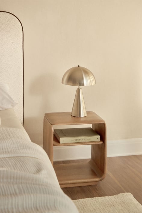 Comodino rettangolare 40x30 cm in legno Tinsley