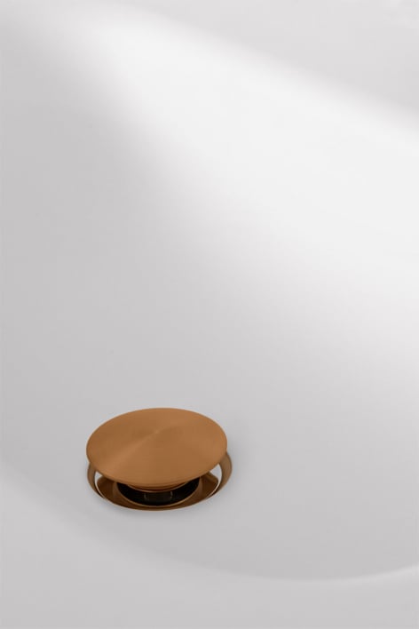 Valvola di scarico per lavello Orveta Click-Clack in acciaio inox e ottone