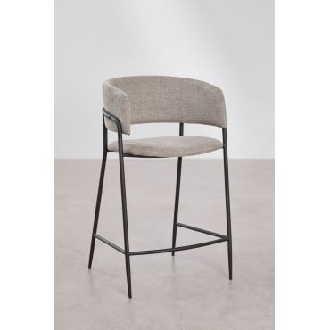 Set di 2 sgabelli tessuto grigio DARIEN | Leroy Merlin