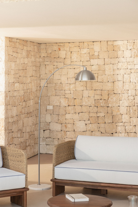 Lampada da terra per esterni in ferro Diala