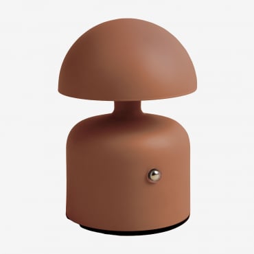 Lampada Da Tavolo Led Wireless Per Esterni In Ferro Nantali Tetto Rosso - Sklum