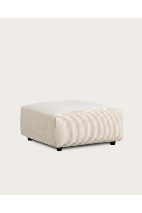 Pouf quadrato 85x85 cm rivestito Bruna