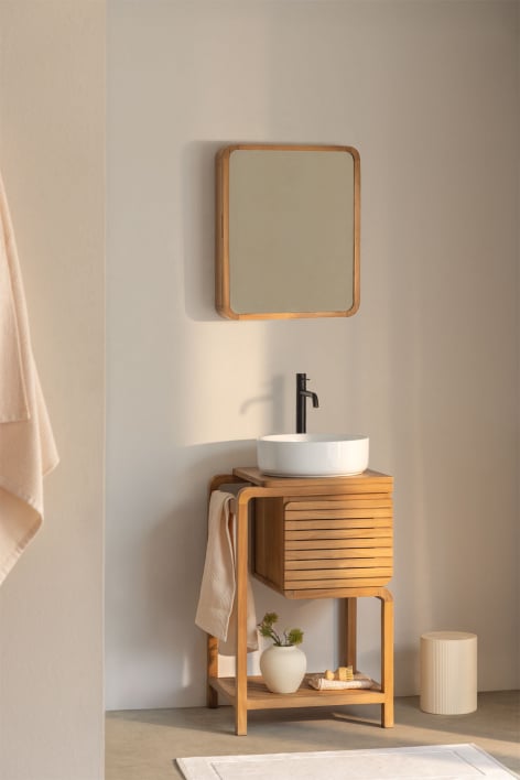 Set di mobili da bagno in legno di teak Bradley