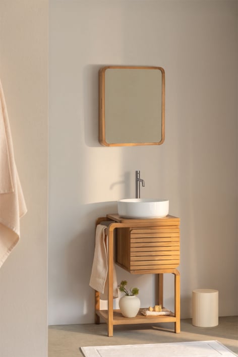 Set di mobili da bagno in legno di teak Bradley