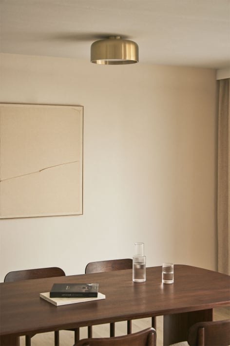 Plafoniera da soffitto in ferro Glatzer - Dorato