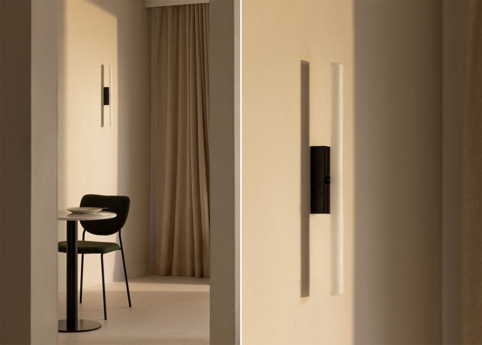 Lampada Da Parete Lizz SKLUM - Design Moderno In Ferro - Larghezza 69 Cm, Altezza 31 Cm