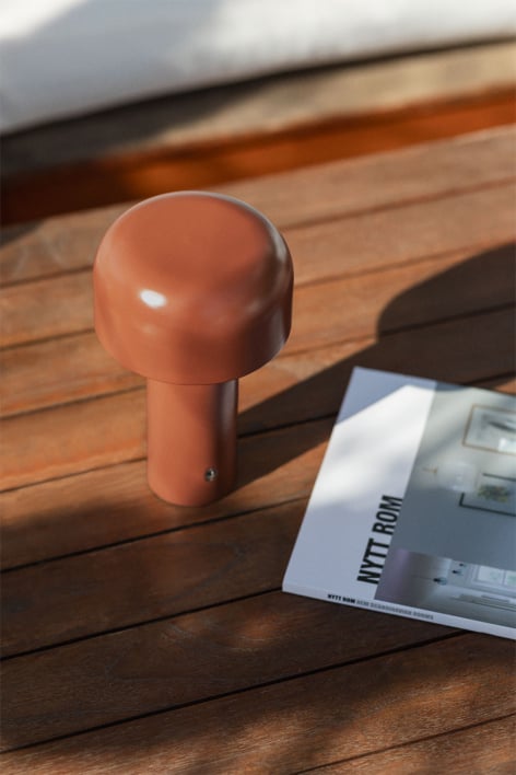 Lampada da tavolo LED wireless per esterni in ferro Loentia