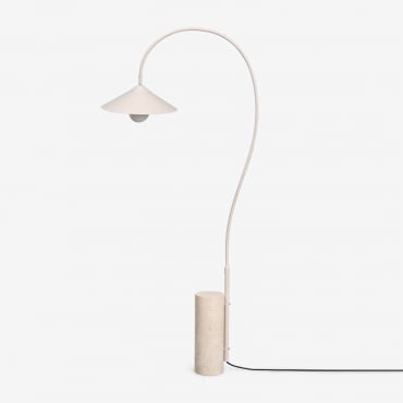 Lampada Da Terra Per Esterni In Ferro Grivon Tapioca Beige - Sklum